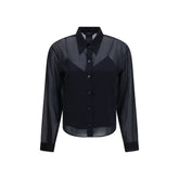 Gucci Black Silk Dress Shirt