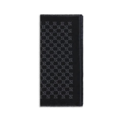 Gucci Black Wool Oves Aries Scarf