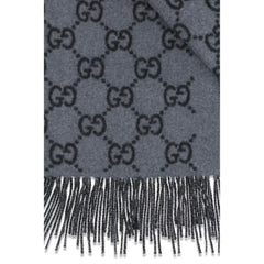 Gucci Blue Cashmere Foulard