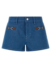 Gucci Blue Cotton Bermuda Shorts - 26
