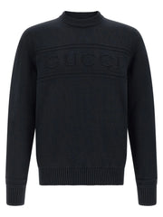 Gucci Blue Cotton Cardigan