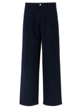 Gucci Blue Cotton Casual Pants