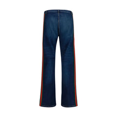 Gucci Blue Cotton Flared Jeans