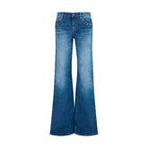 Gucci Blue Cotton Flared Jeans - W25