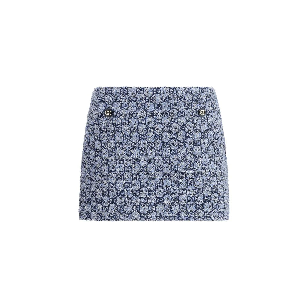 Gucci Blue Cotton Mini Skirt - IT40 | M