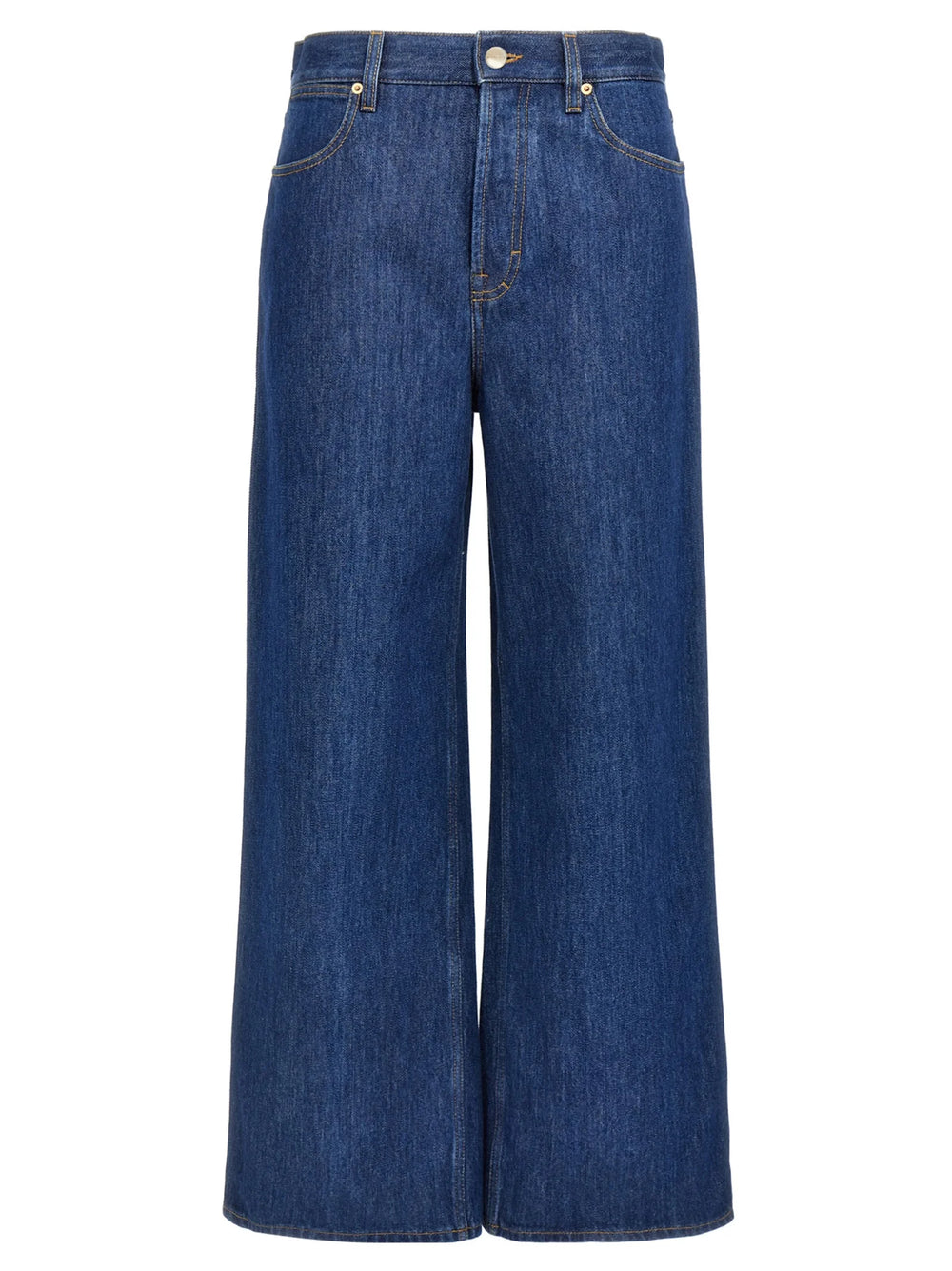 Gucci Blue Cotton Relaxed Fit Jeans - 27