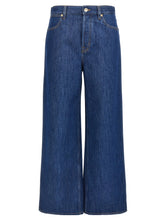 Gucci Blue Cotton Relaxed Fit Jeans - 27