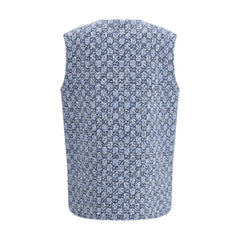 Gucci Blue Cotton Sleveless Jacket - IT40 | M