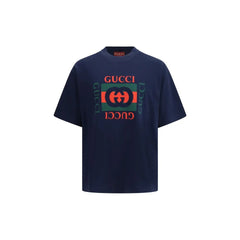 Gucci Blue Cotton Sportswear - M