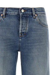 Gucci Blue Cotton Straight-Leg Jeans - 27