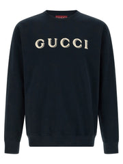 Gucci Blue Cotton Sweatshirt