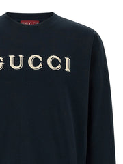 Gucci Blue Cotton Sweatshirt