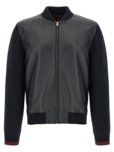 Gucci Blue Lamb Leather Leather Jacket