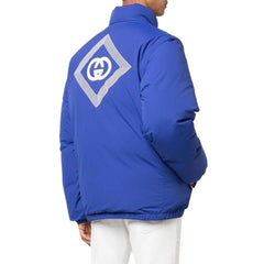 Gucci Blue Polyamide Coat - 48 | M