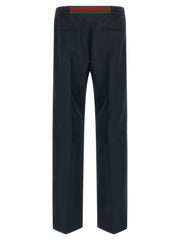 Gucci Blue Polyester Casual Pants