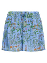 Gucci Blue Silk Bermuda Shorts - IT40