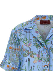 Gucci Blue Silk Blouse - IT46