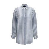 Gucci Blue Silk Shirt