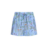 Gucci Modré hodvábne kraťasy - IT38 | S