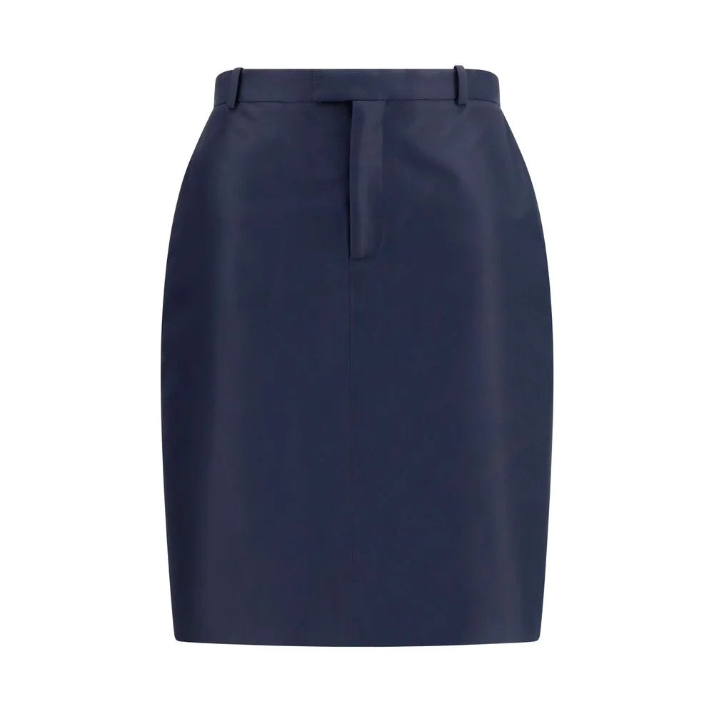 Gucci Blue Silk Skirt