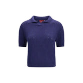 Gucci Blue Silk Top