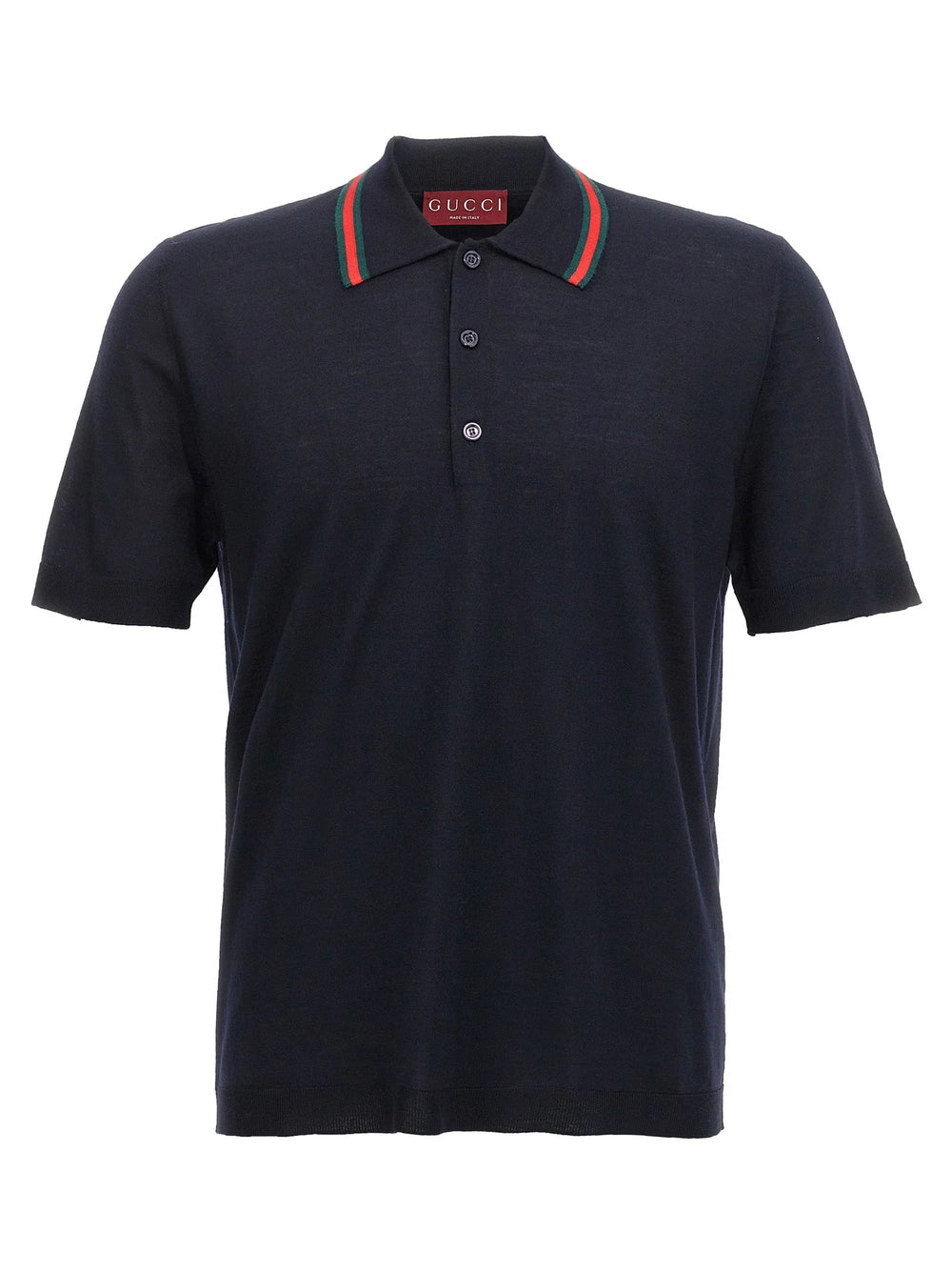 Gucci Blue Wool Polo Shirt - L