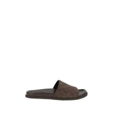 Gucci Brown Calf Leather Bos Taurus Flat Sandals - EU40.5/US7.5