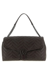 Sac bandoulière en cuir de veau marron Gucci
