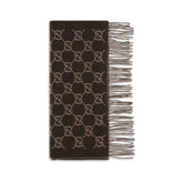 Gucci Brown Cashmere Scarf