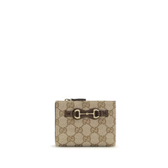 Portefeuille Gucci en coton marron