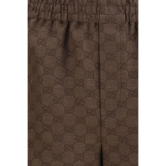 Gucci Brown Linen Bermuda Shorts