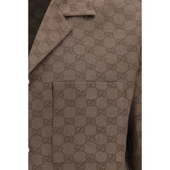 Gucci Brown Linen Shortsleeve Shirt