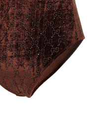 Gucci Brown Polyamide Bodysuit - L