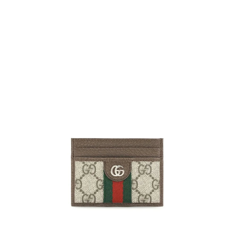 Gucci Bruine kaarthouder van polyethyleen