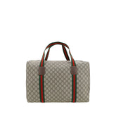 Gucci Brown Polyethylene Luggage And Travel - Duffel Bags