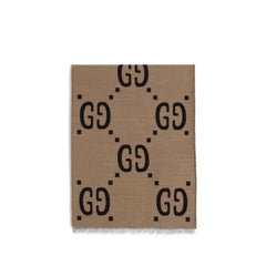Gucci Brown Silk Scarf
