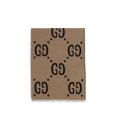 Gucci Brown Silk Scarf