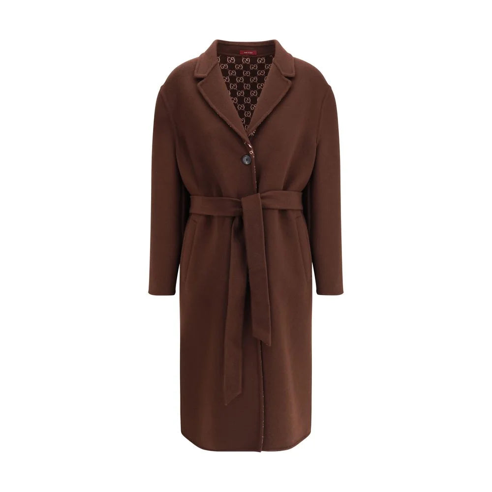 Gucci Brown Wool Coat - IT40 | M