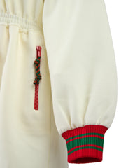 Gucci Cream Polyester Hooded Logo Sweatsuit - 46 | L - Hoodies