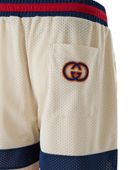 Gucci Cream polyester Logo Shorts - Jogger Shorts