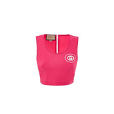 Gucci Fuchsia Polyamide Tank Tops - S