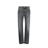 Gucci Gray Cotton Relaxed Fit Jeans - W25 | IT39