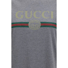 Gucci Gray Cotton T-Shirt - S