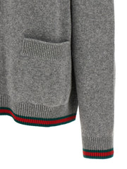 Gucci Gray Wool Cardigan - M