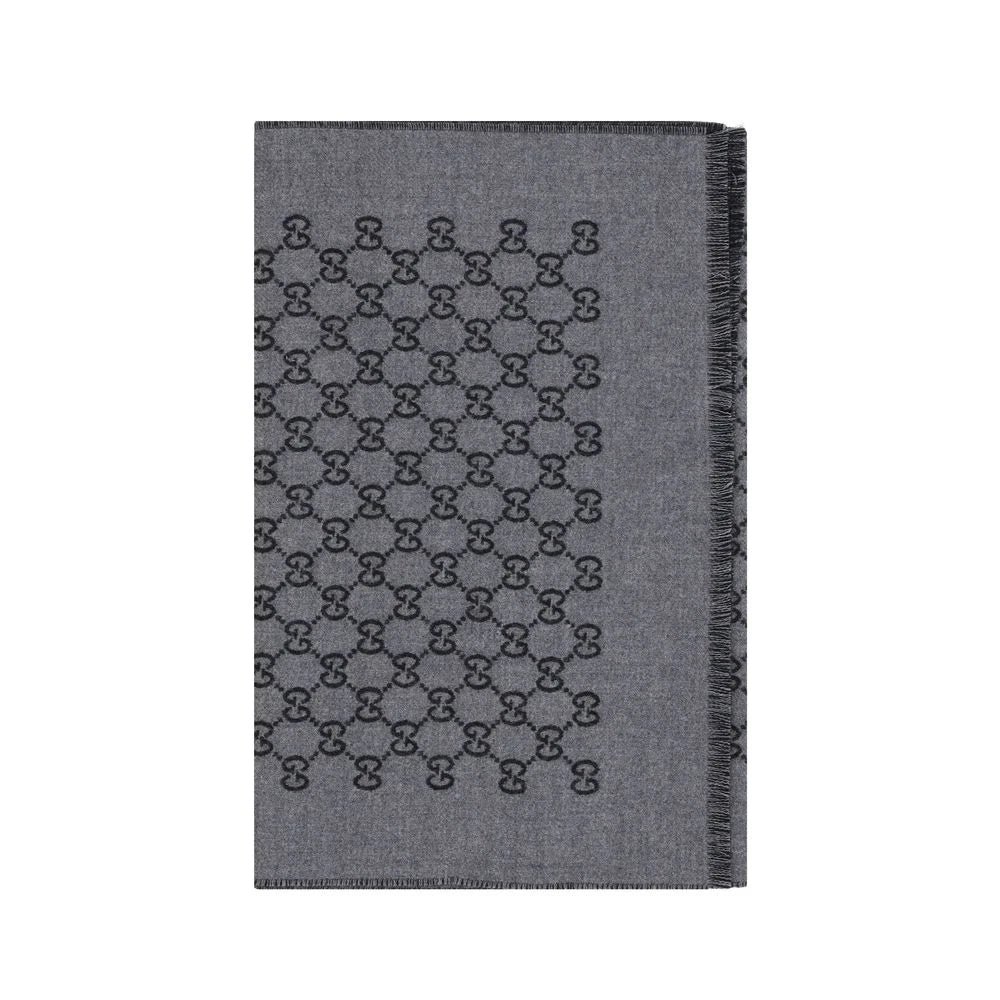 Gucci Gray Wool Oves Aries Scarf