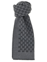 Gucci Gray Wool Scarf