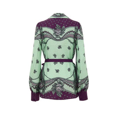 Gucci Green Silk Pattern Shirt - IT44|L