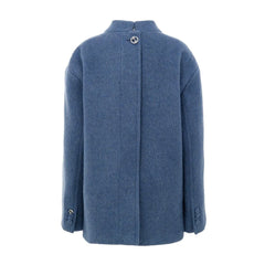 Gucci Light Blue Wool Jackets & Coat - IT44|L - Overcoats