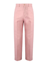 Gucci Light Pink Cotton Pants - Trousers