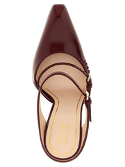 Gucci Multicolor Leather Wedge Sandals - EU37/US7